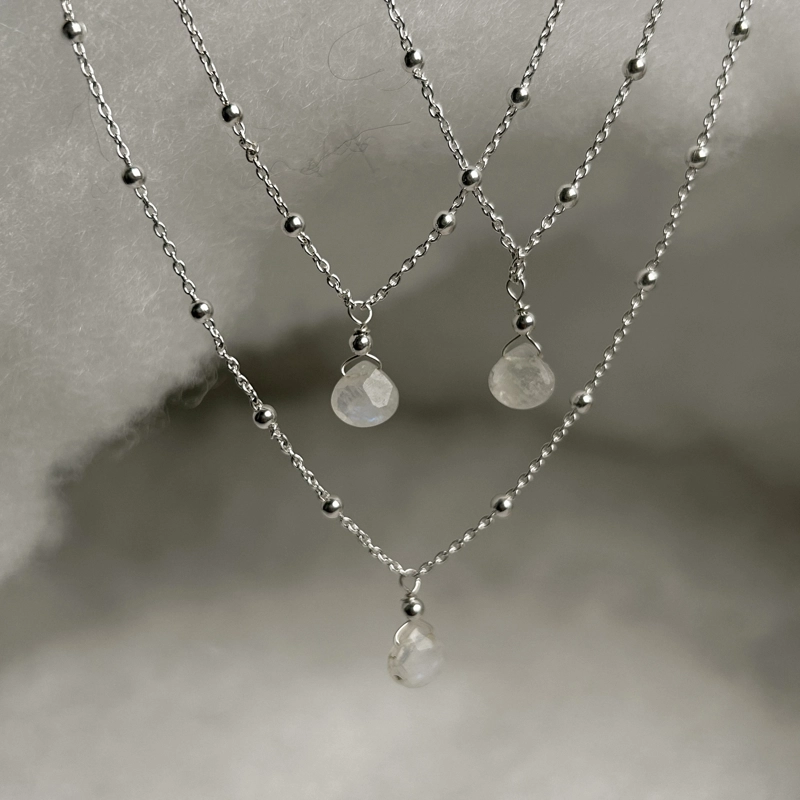 collana goccia - Pietra di Luna